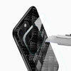 Mono Grid Glass Phone Case – Abstract Square Pattern - Cover Stall
