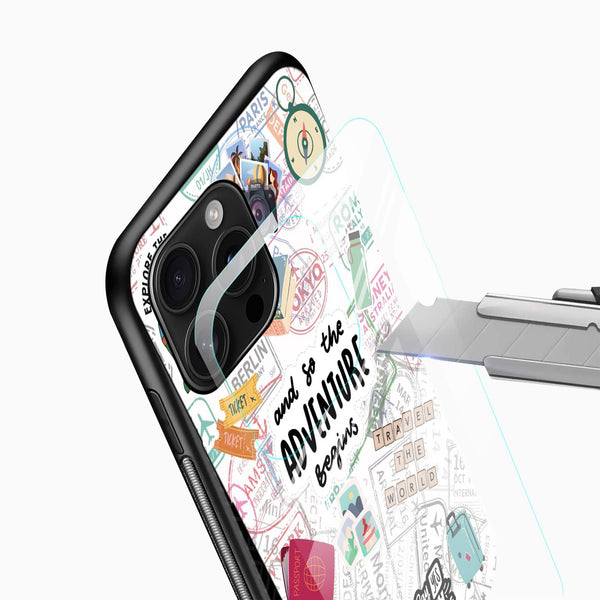 Adventure Travel Glass Phone Case – Wanderlust Design - Cover Stall