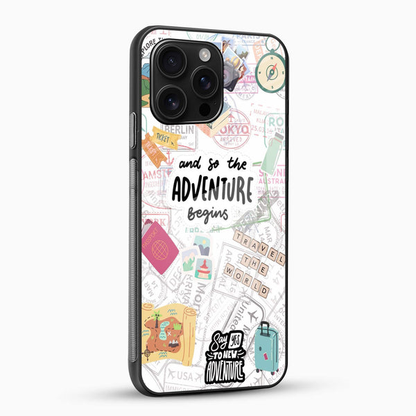 Adventure Travel Glass Phone Case – Wanderlust Design - Cover Stall