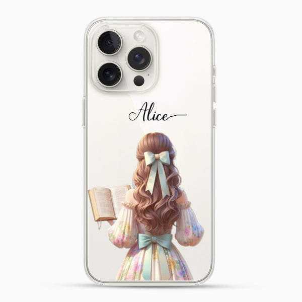 Girl with Book Silicon Mobile Case - Cover Stall