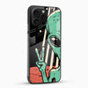 Cosmic Alien Glass Back Cover – Cool Space Art Design - Cover Stall