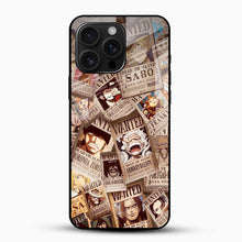 One Piece Wanted Poster Glass Phone Case