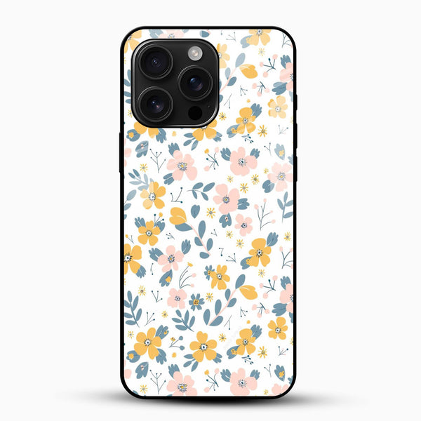 Amelia Floral Glass Mobile Cover – Pastel Flower Pattern - Cover Stall