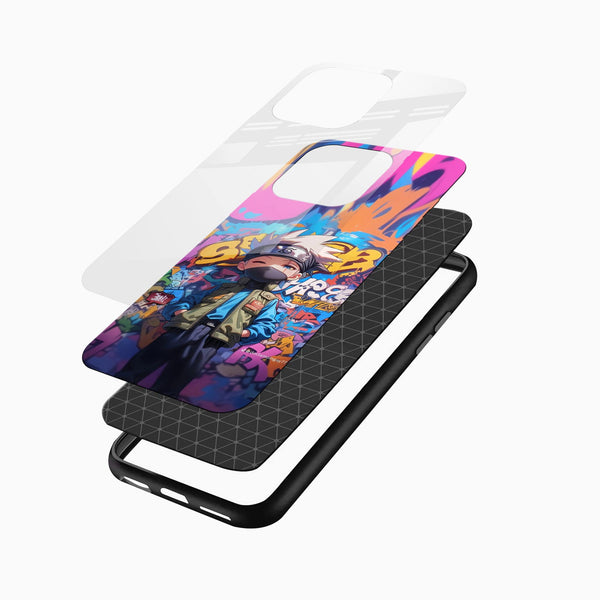 Anime Street Ninja Glass Mobile Cover – Graffiti Art Design - Cover Stall