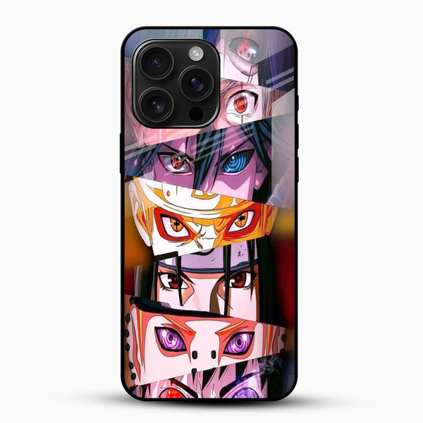Anime Eyes Wall Glass Mobile Case – Dark Anime Aesthetic Design - Cover Stall