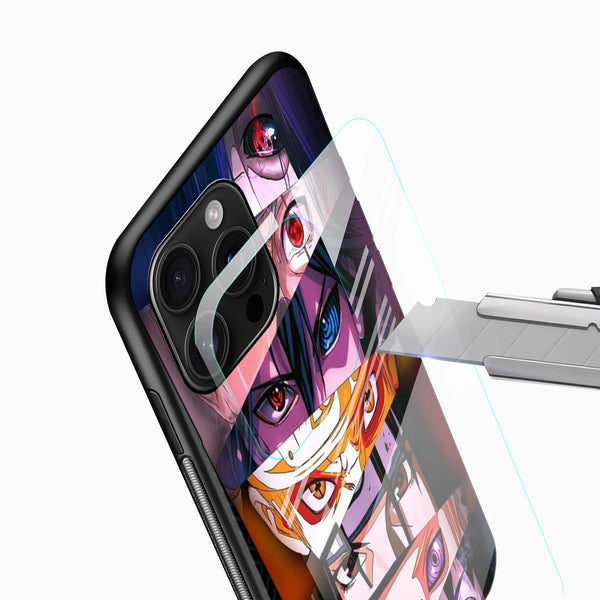 Anime Eyes Wall Glass Mobile Case – Dark Anime Aesthetic Design - Cover Stall