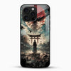 Anime Samurai Glass Mobile Case – Dark Japanese Art - Cover Stall