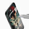 Anime Samurai Glass Mobile Case – Dark Japanese Art - Cover Stall