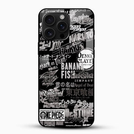 Anime Typography Glass Phone Case