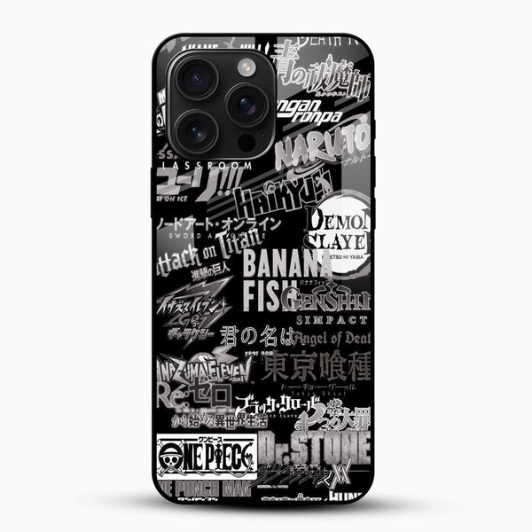 Anime Typography Glass Phone Case - Cover Stall