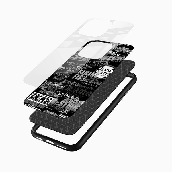 Anime Typography Glass Phone Case - Cover Stall