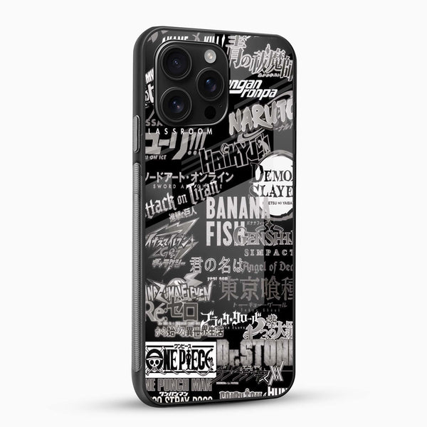 Anime Typography Glass Phone Case - Cover Stall