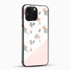 Pastel Floral Minimal Art Glass Mobile Cover – Cute Aesthetic Designer Case - Cover Stall