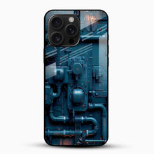 Tech Blueprint Glass Mobile Cover – Mechanical Art Designer Case