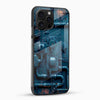 Tech Blueprint Glass Mobile Cover – Mechanical Art Designer Case - Cover Stall