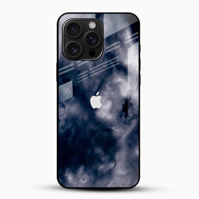Storm Cloud Apple Art Glass Mobile Cover – Dark Aesthetic Design
