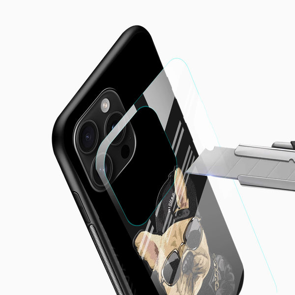 Attitude Dog Glass Mobile Cover – Cool Street Style Pet Design - Cover Stall