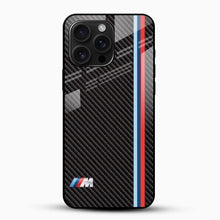 BMW M Carbon Fiber Glass Mobile Cover