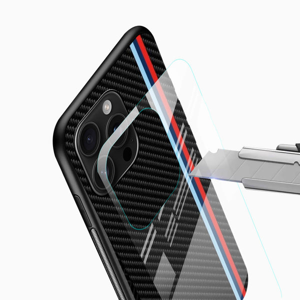 BMW M Carbon Fiber Glass Mobile Cover - Cover Stall