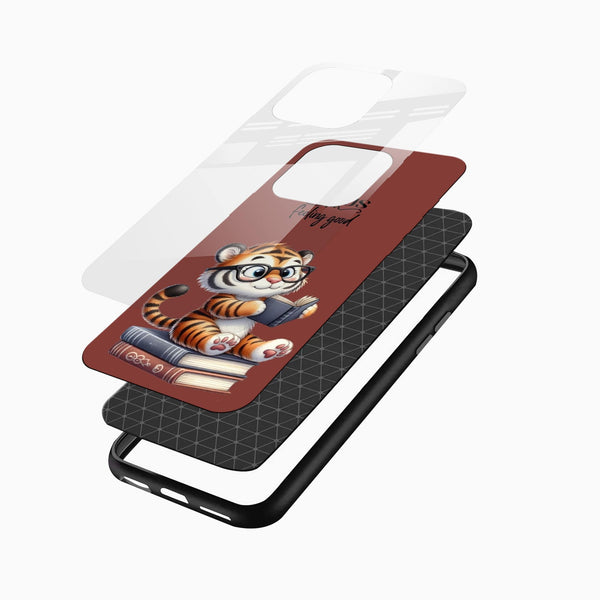 Cute Baby Tiger Reading Glass Mobile Case – Feeling Good Aesthetic Design - Cover Stall