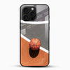 Basketball Court Art Glass Mobile Cover – Sporty Minimal Design - Cover Stall