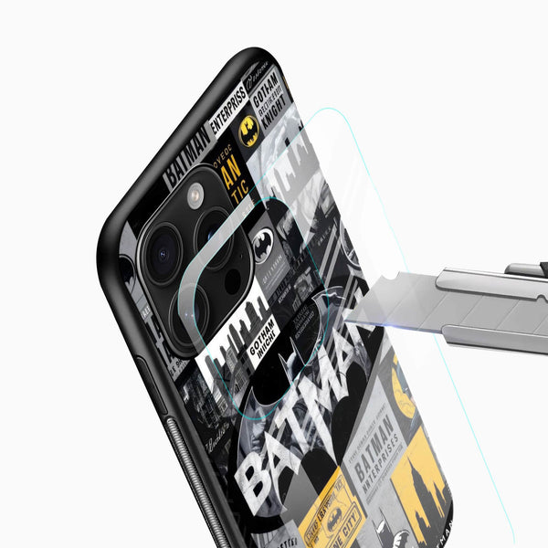 Batman Glass Mobile Cover – Premium Comic Collage Designer Case - Cover Stall