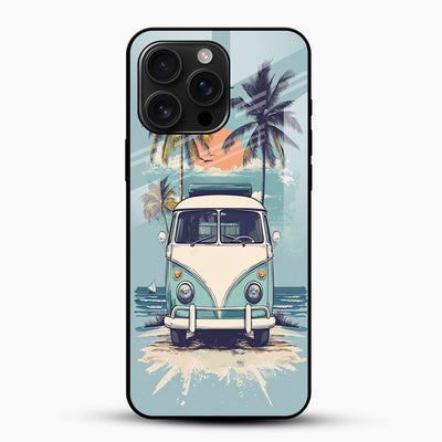 Beach Van Glass Mobile Cover