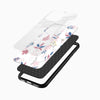 Soft Leaf Floral Glass Mobile Cover – Pastel Botanical Design - Cover Stall