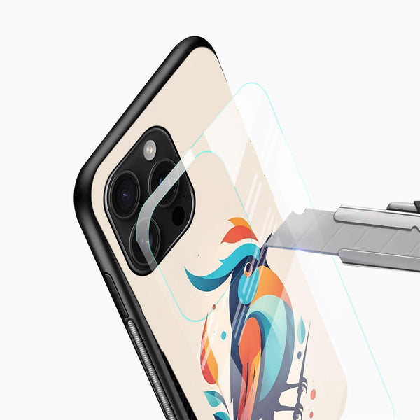 Bird Aesthetic Glass Mobile Cover - Cover Stall