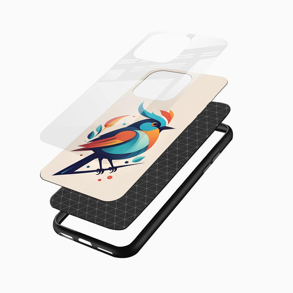 Bird Aesthetic Glass Mobile Cover - Cover Stall