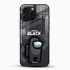 Among Us Black Character Glass Mobile Case – Gaming Aesthetic Design - Cover Stall