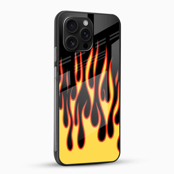 Blazing flames Glass Case - Cover Stall