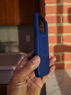 Navy Blue - Leather MagSafe Phone Case - Cover Stall