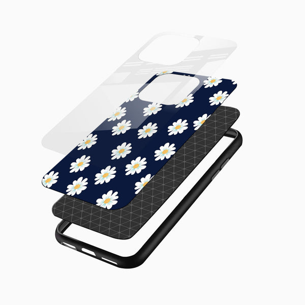 Blue Floral Glass Case - Cover Stall