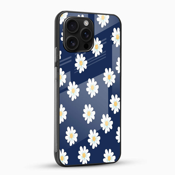 Blue Floral Glass Case - Cover Stall