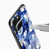 Blue Flowers Glass Case - Cover Stall