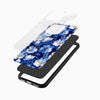Blue Flowers Glass Case - Cover Stall