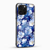 Blue Flowers Glass Case - Cover Stall