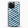 Blue White Stripe Glass Case - Cover Stall