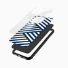 Blue White Stripe Glass Case - Cover Stall