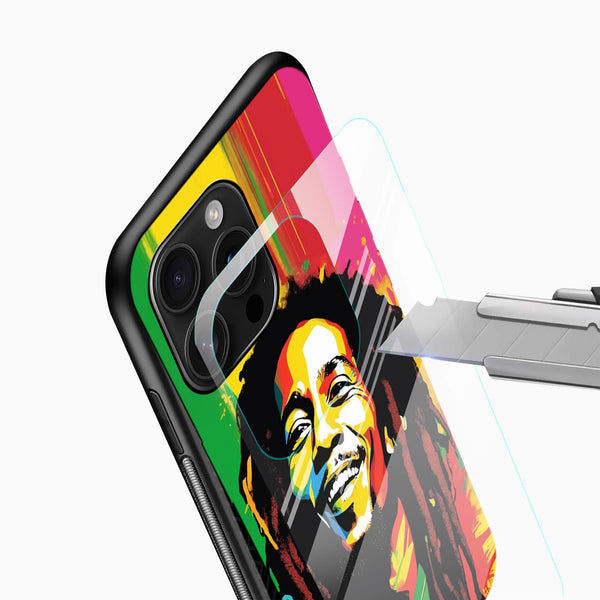 Bob Marley Music Legend Glass Mobile Cover - Cover Stall