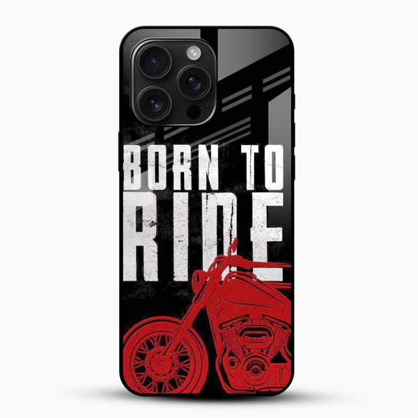 Born To Ride Bike Glass Mobile Cover – Bold Rider Style - Cover Stall