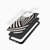 Brown Abstract Stripe Glass Mobile Cover – Geometric - Cover Stall