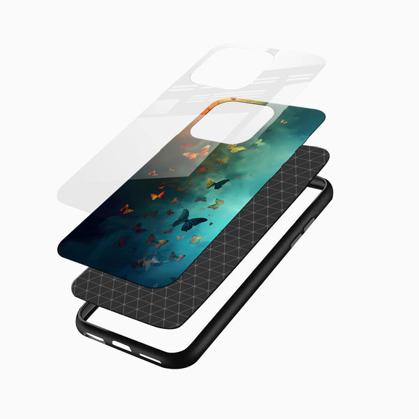 Butterflies Design Glass Phone Case - Cover Stall