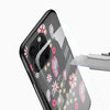 Pink Butterfly Floral Glass Mobile Cover – Cute & Elegant - Cover Stall