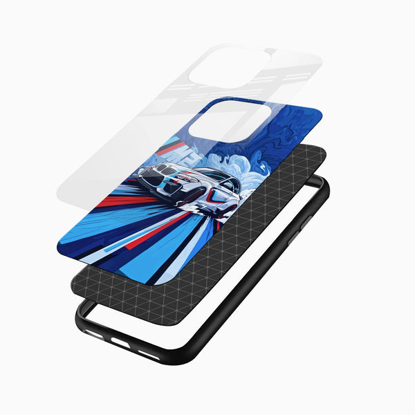 Sport Racing Car Glass Mobile Cover – Drift Style - Cover Stall