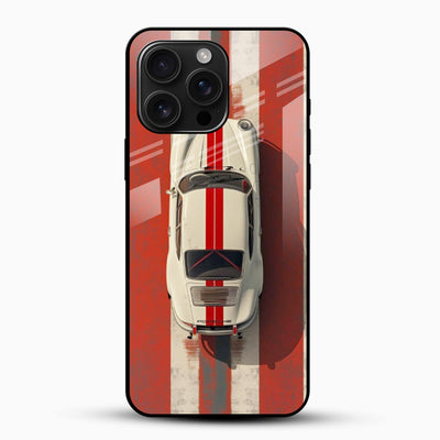 Classic Sports Car Glass Phone Case