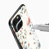 Classy Pastel Floral Glass Mobile Cover – Elegant Slim Designer Case - Cover Stall