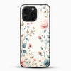 Classy Pastel Floral Glass Mobile Cover – Elegant Slim Designer Case - Cover Stall