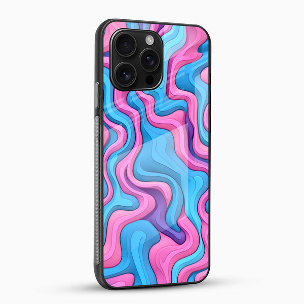Colorful Abstract Glass Case - Cover Stall